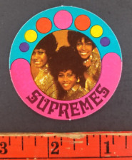 Vintage 1972 The Supremes Monty Gum Pop Star Sticker Card (NM) picture