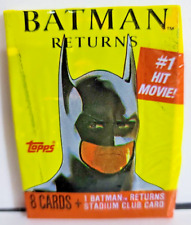 1991 Topps Batman Returns single Wax Pack 1991 DC COMICS MICHEAL KEATON DEVITO picture