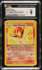 CGC 9 MINT Light Flareon 1st Edition 46/105 Pokémon Neo Destiny (PSA/BGS) picture