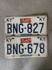 Vintage Kentucky license plates, 1980 picture