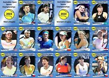 Australian Open 2023 Tennis Trading Cards Djokovic Tsitsipas Sabalenka Rybakina picture