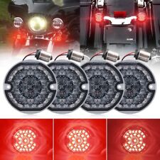 3-1/4 Inch LED Turn Signal Kit 1157 Double Base Dark Red/Bright Red Front Turn picture