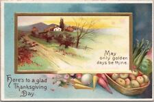 Vintage 1911 THANKSGIVING DAY Embossed Postcard 