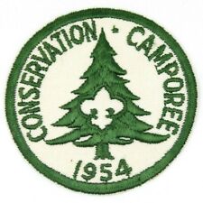 Vintage 1954 Conservation Camporee Creve Coeur Council Patch Illinois Scouts BSA picture