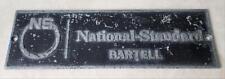 VINTAGE NATIONAL STANDARD BARTELL INDUSTRIAL WIRE PRODUCTS MICHIGAN  SIGN PLAQUE picture