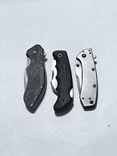 Lot of 3 Damaged Kershaw Pocket knives - 1045 Colt - 1555TI Cryo - 1605ST Clash picture