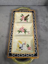 Vintage Decorated Ware Trays Montgomery Ward Floral  17 Inches Long picture