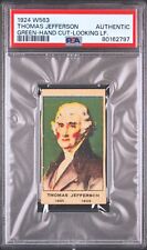 1924 W563 Thomas Jefferson PSA Authentic **Green Background Looking Left** picture