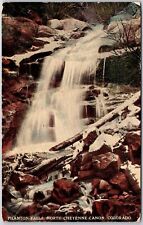 Colorado CO, 1919 North Cheyenne Canon, Phanton Falls, Waterfalls, Postcard picture