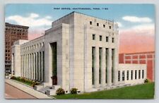 Postcard United States Post Office Chattanooga Tennessee 1944 Cancel Linen picture