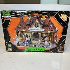 Lemax 85661 Spooky Town Phantom Station Musical Building 2008 No cable Not Test picture