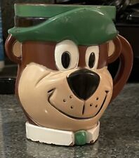 Yogi Bear Vintage plastic Cup Mug Glas F&F Die Works Made In USA picture