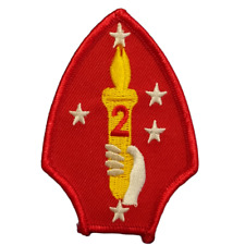 USMC Second 2nd Marine Division Shield Patch Embroidered picture