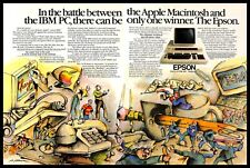1984 Epson QX-10 PRINT AD Retro Computers PC Hi-Tech Apple IBM Battle Art picture