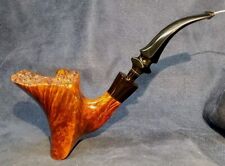 Gorgeous Karl Erik 0 Handmade Plateau Top Tobacco Pipe W/Vulcanite Ferrule 🇩🇰  picture