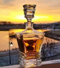 European Glass Whiskey Decanter for Scotch Bourbon Wine Vodka Tequila & Rum 1Pc picture