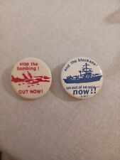 Vintage Anti-War Vietnam Stop The Bombing And Stop The Blockade From 1970s  picture