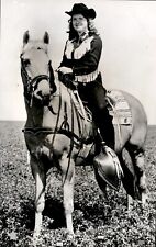 LG970 1960 Orig Photo KANSAS PONY EXPRESS QUEEN TO UTAH Janice Johnson Cowgirl picture