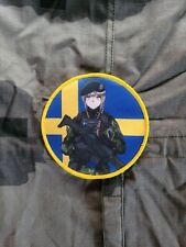 Swedish Amphibious Corps Army Marine female pinup morale airsoft anime war patch picture