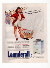 Vintage Print Ad 1947 Launderall Washing Machine by Jacobs Detroit MI picture