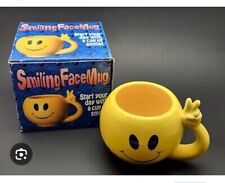 Vintage Matscot Intl Smiley Face Large Coffee Mug Flashing Peace Sign  Orig Box picture