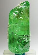 EXCEPTIONAL EXQUISITE ETCHED GEM CLEAR CHROME DIOPSIDE W/ CALCITE TANZANIA picture
