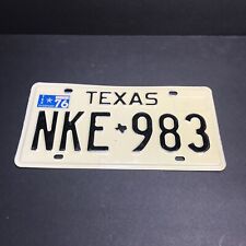 Vintage 1976 Texas License Plate NKE983 picture
