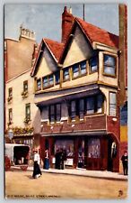 Old House Small Street View Bristol England United Kingdom Vintage UNP Postcard picture