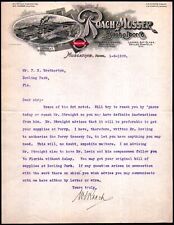 1909 Muscatine Ia - Roach & Mosser - Sash & Door Co - Rare Letter Head Bill picture