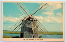 POSTCARD Old Windmill at Bass River Cape Cod Massachusetts Yarmouth picture