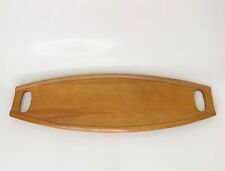Vintage Baribocraft Maple Wood Surfboard Serving Tray 22” Small Mid Century picture
