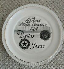 American Legion 46th National Convention Collector Plate 1964 Dallas Texas picture