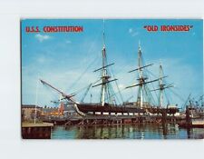 Postcard USS Constitution (Old Ironsides) Navy Yard Boston Massachusetts USA picture
