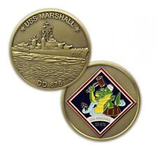 NAVY USS GEORGE MARSHALL DD-676 CHALLENGE COIN picture