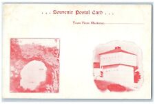 Mackinac Island Michigan MI Postcard Souvenir Dual View c1900's Unposted picture