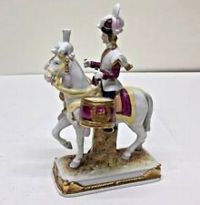 German Porcelain Drummer on Horseback Grade Imperiale picture