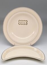 Maddock Ivory Ware Cunard Steamship RMS Queen Mary Soup Bowl & Side Plate picture