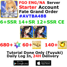 [ENG/NA][INST] FGO / Fate Grand Order Starter Account 6+SSR 60+Tix 680+SQ #AVTB picture