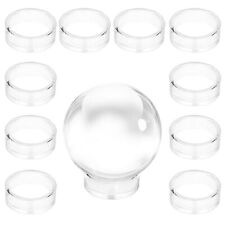 Pack of 12 Clear Sphere Display Stand, Clear Sphere Holder Small Plastic Disp... picture