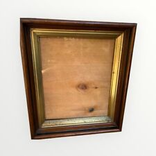 Antique 15”x13” Victorian Deep Walnut Picture Frame w/Gold and Ebony Decoration picture