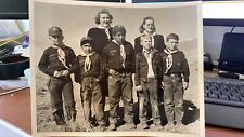 Troop Picture of Scout Pack Vintage B &W Photo Eastern Sierra 1950s 8