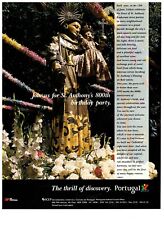 Portugal Thrill of Discovery St Anthony 800th Birthday Vintage 1995 Print Ad picture