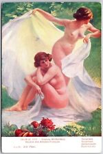 Etienne Mondineu Societe Des Artistes Francias Woman Girls Painting Postcard picture