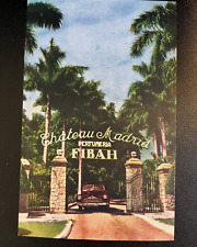 Cuba Marianao Chateau Madrid-Fibah Perfume Factory Fibah Chrome Postcard Vintage picture