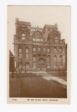 Real Photo Postcard The John Rylands Library, Manchester UK picture