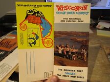 1966 Wisconsin State Vacation Guide Camping Indian Head Country Buffalo County picture