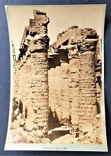 vintage X large Antonio Beato photo Karnak temple ruins Egypt ca 1870 picture
