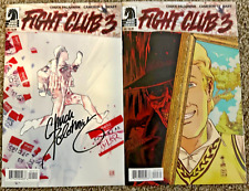 FIGHT CLUB 3 #1 Signed By Writer Chuck Palahniuk + Issue #2 ECCC 2019 picture