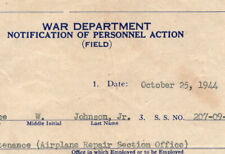 WWII AWOL Army Air Force War Department  Home Front Labor 1944 picture