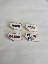 Motivational Lapel Pin Lot Of 4 - Hope, Hope, Dream, & Be the Best picture